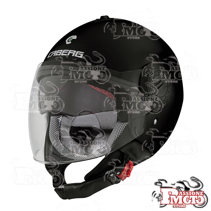 Casco Jet Caberg Riviera V3 Nero Opaco