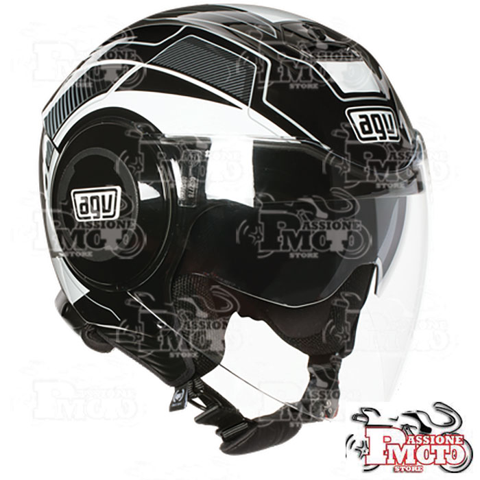 Casco AGV Fluid Multi Soho Black-White