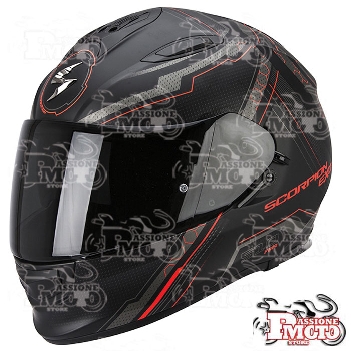 Casco integrale Scorpion EXO 490 NOVA Nero Rosso