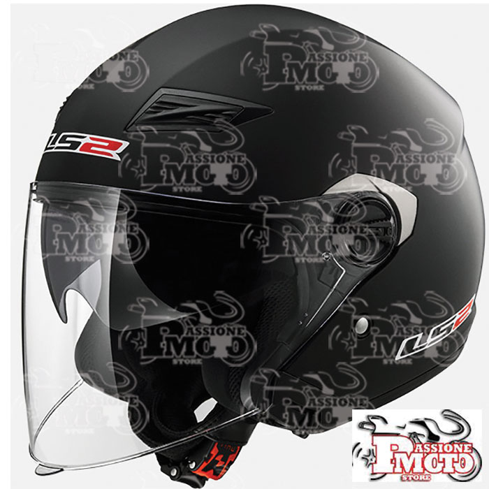 Casco Jet LS2 OF569 Track Matt Black