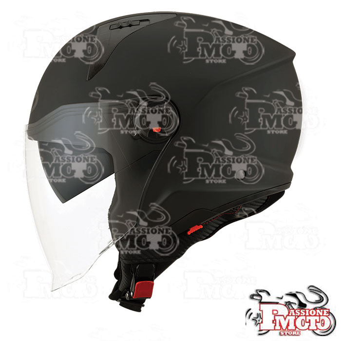 Casco Kyt Jet D-City Plain Matt Black